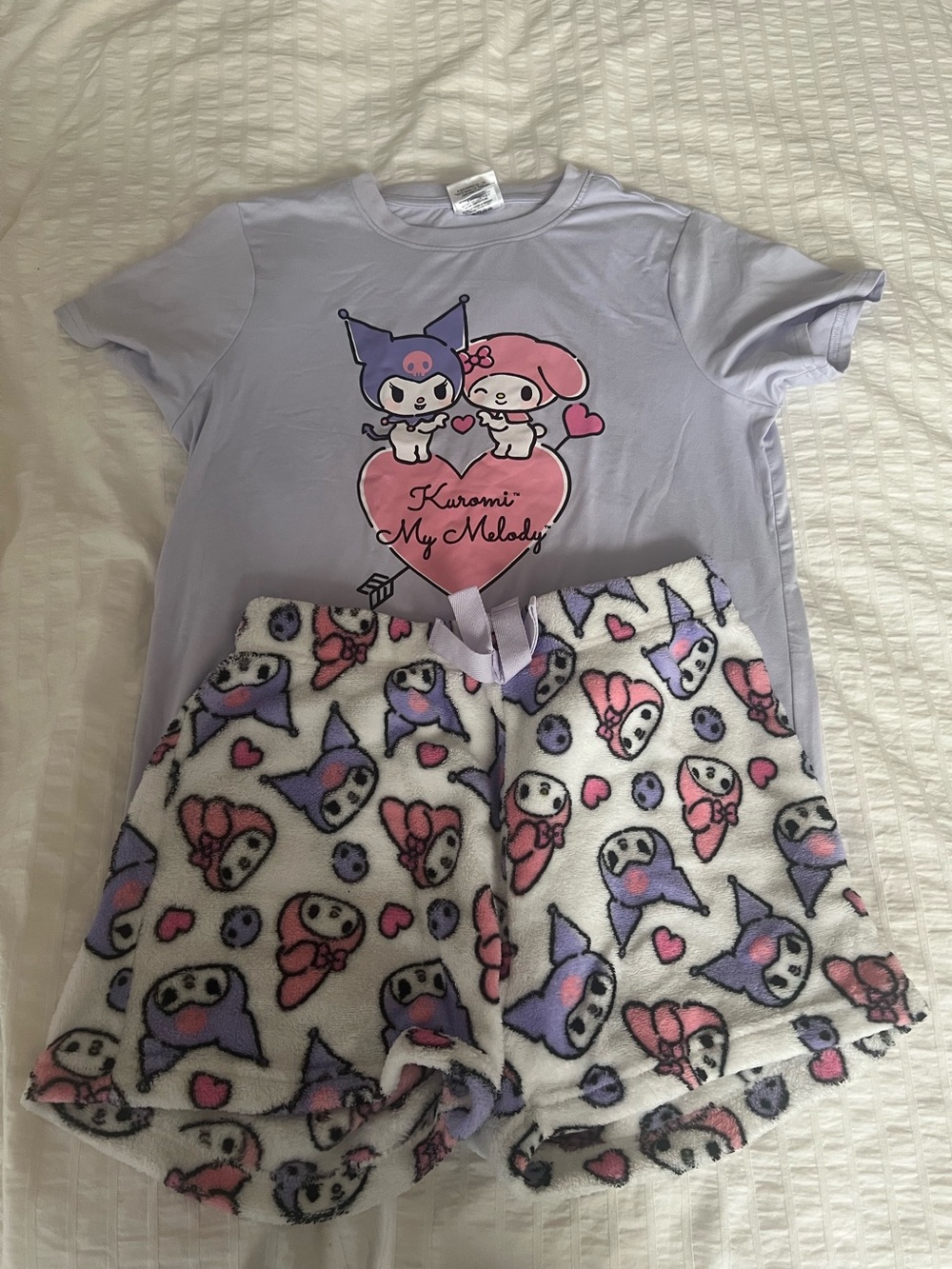 Sanrio Kuromi My Melody Pyjama Set - T-Shirt and Shorts